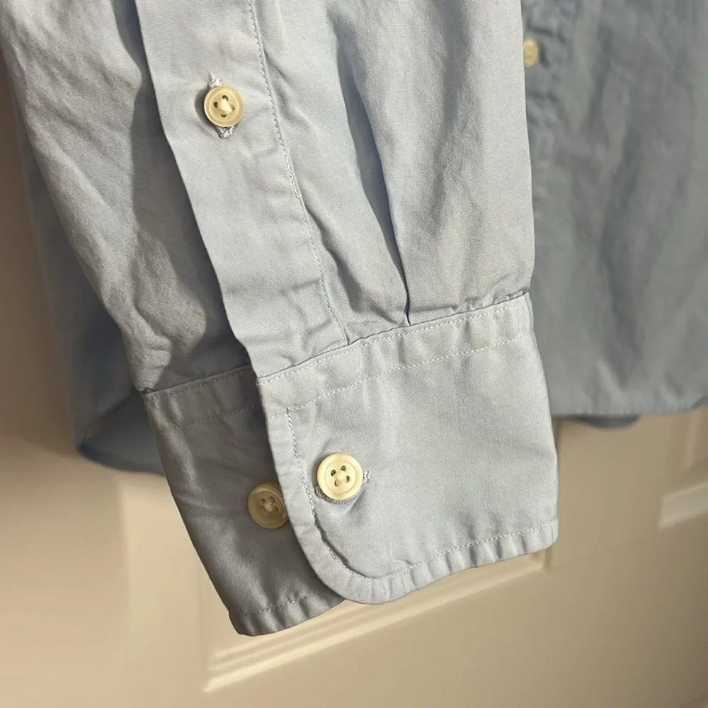 EUC J Crew light blue button shirt. Men’s Large - Picture 4 of 6